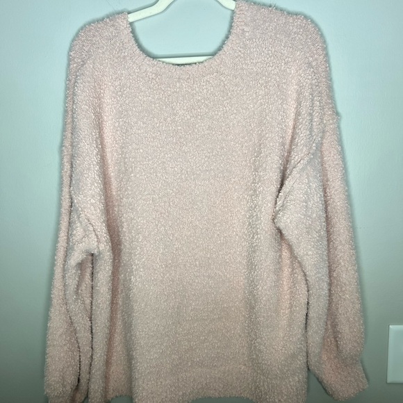 Sanctuary Teddy Fleece Sweater in Pink - Picture 5 of 7